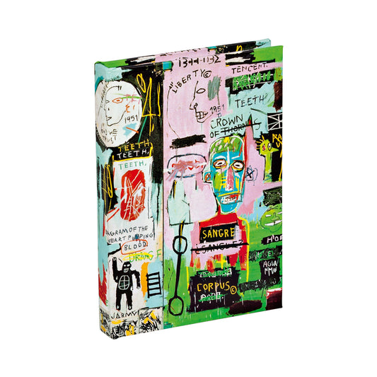 Jean-Michel Basquiat im italienischen Mini-Haftnotizbuch