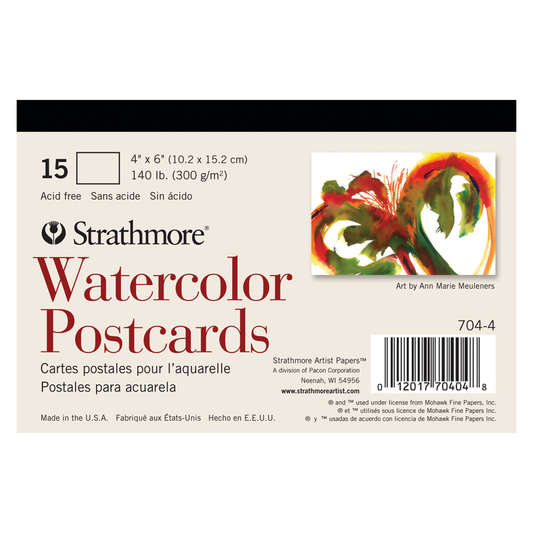 Watercolor Paper Blank Postcards