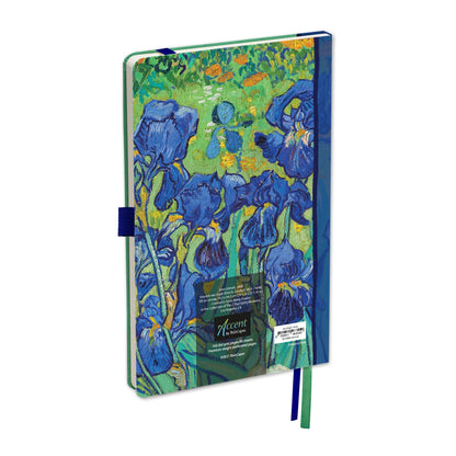 Diario de cuero vegano: "Iris" de van Gogh