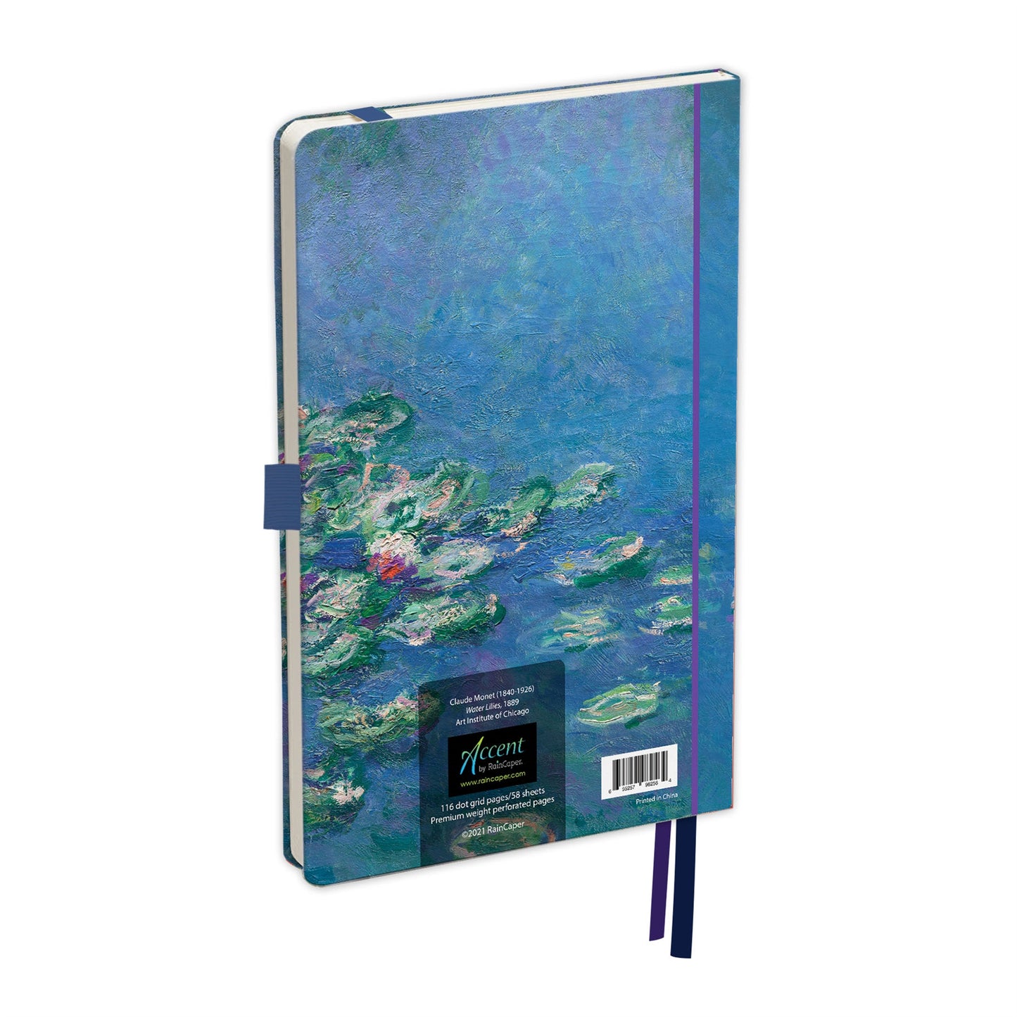 Veganes Leder-Tagebuch: Monets „Wasserlilien“