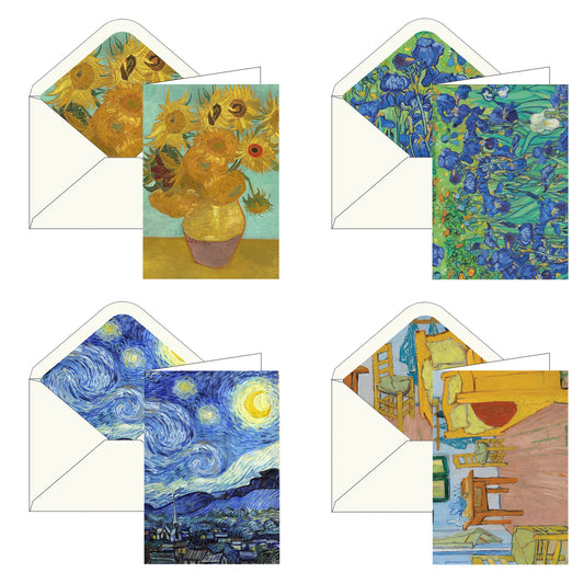 Tarjetas de notas en caja: Favoritos de Vincent van Gogh