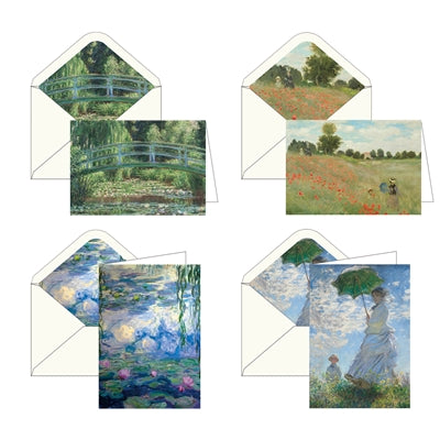 Verpackte Notizkarten: Monet-Favoriten