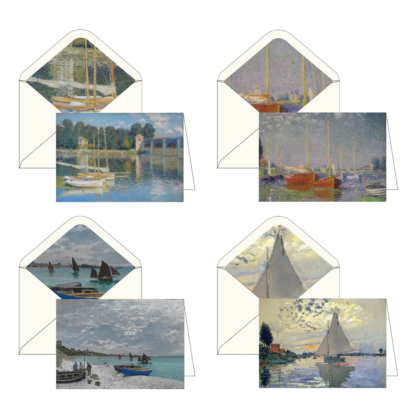 Boxed Note Cards: Claude Monet's Boats