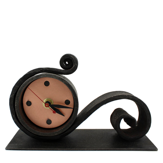Hand forged Iron Horizontal Scroll Clock - Chrysler Museum Shop