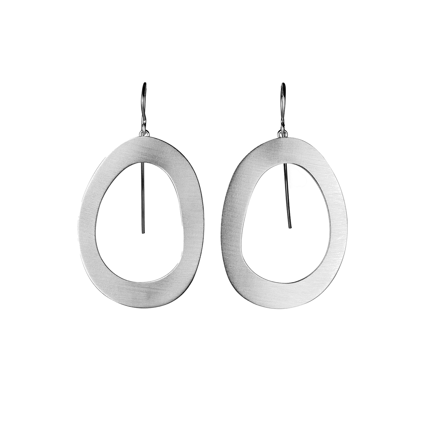 Sterling Silver Stepping Stone Link Earrings