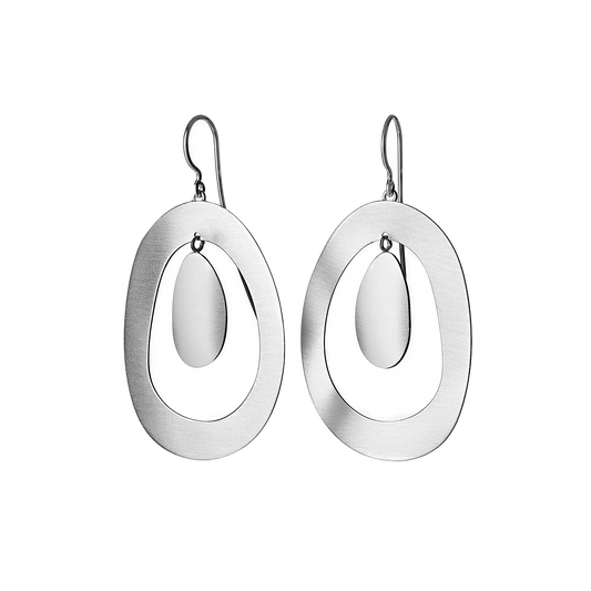 Sprungbrett-Ohrringe aus Sterlingsilber