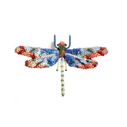 Sunrise Dragonfly Embroidered Brooch - Chrysler Museum Shop