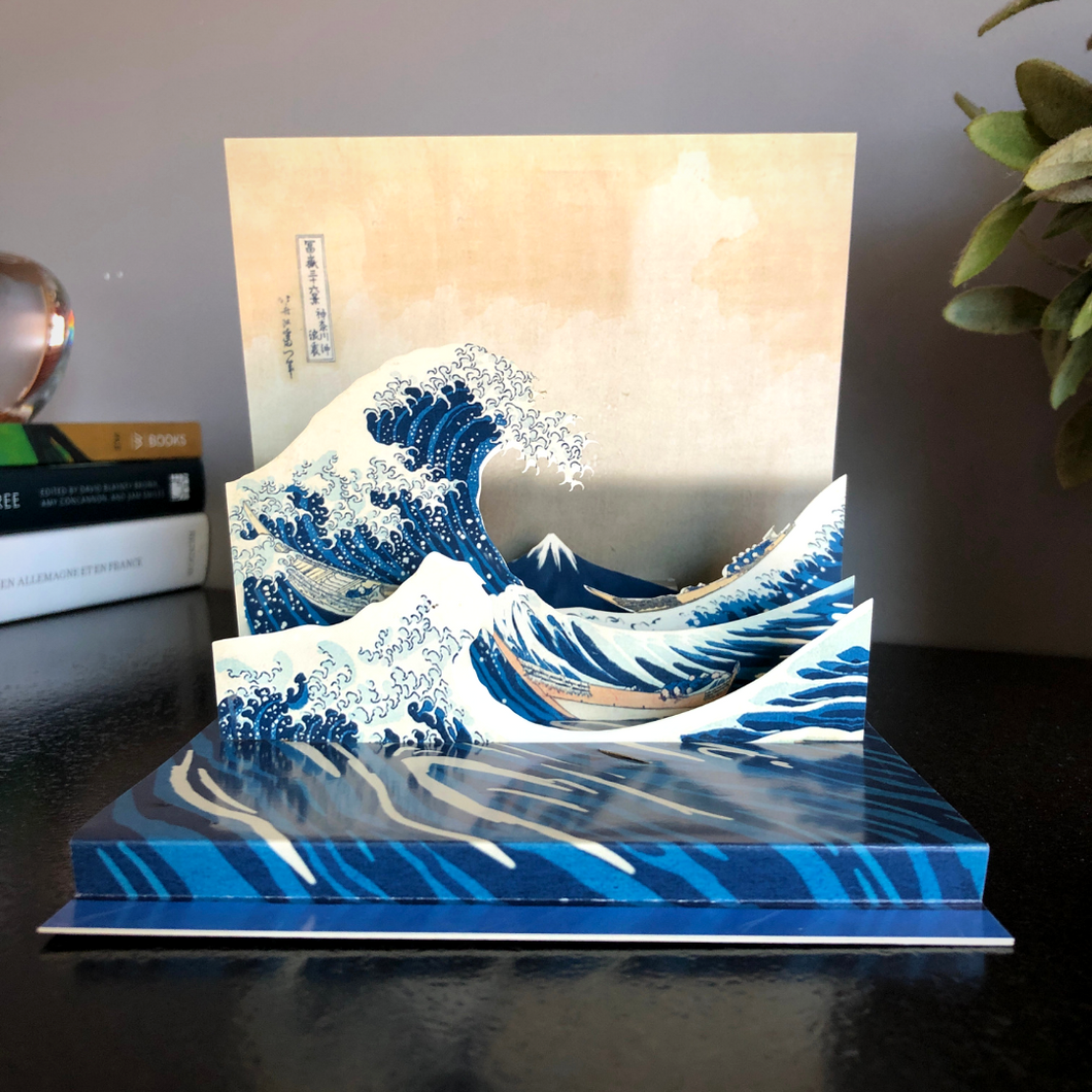 Hokusai "The Great Wave Off Kanagawa" Pop-Up Greeting Card
