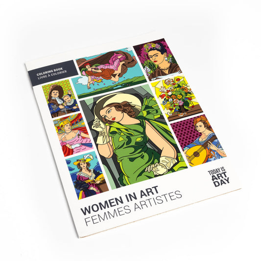 Mujeres en el arte libro para colorear 