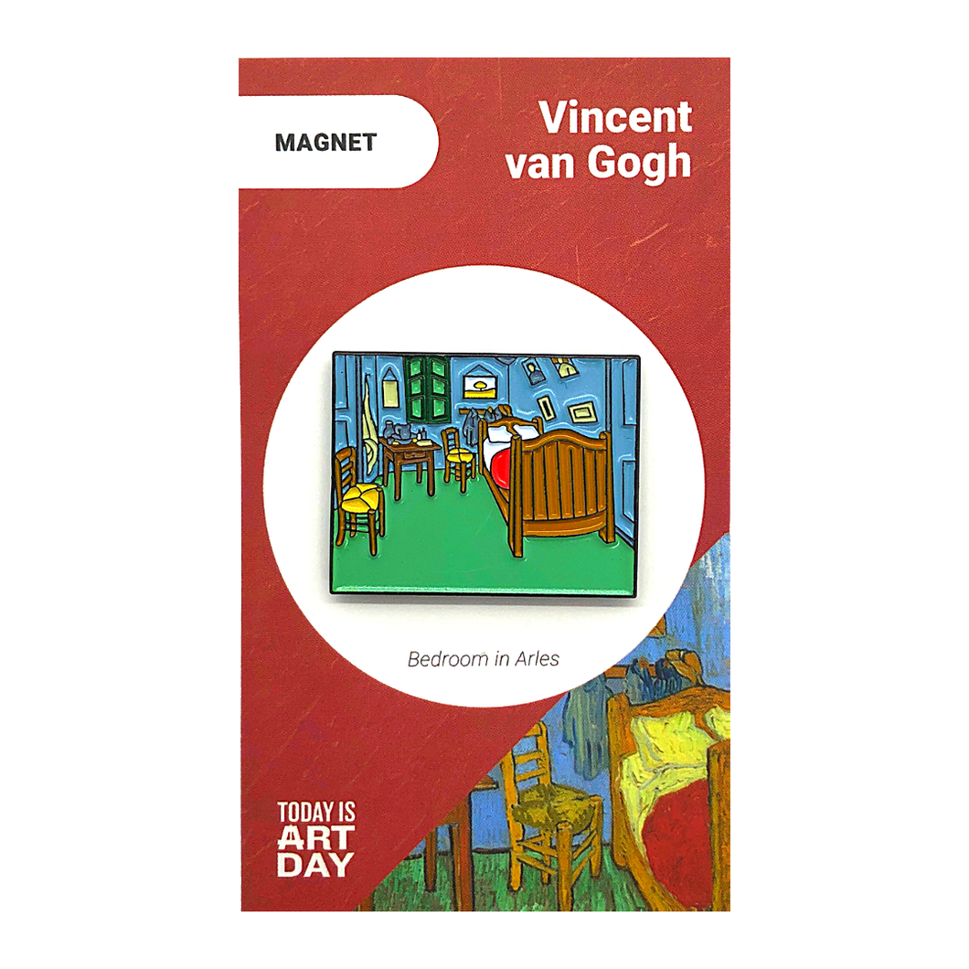 Enamel Magnet: Van Gogh's Bedroom in Arles - Chrysler Museum Shop