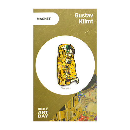 Imán esmaltado: El beso de Klimt