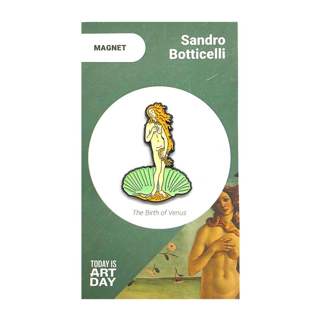Emaille-Magnet: Botticellis Die Geburt der Venus