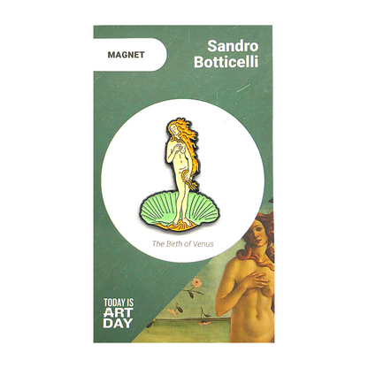 Emaille-Magnet: Botticellis Die Geburt der Venus