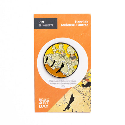 Enamel Pin: Toulouse-Lautrec's Mademoiselle Eglantine's Troupe