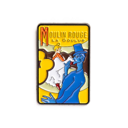 Emaille-Anstecknadel: Moulin Rouge von Toulouse-Lautrec