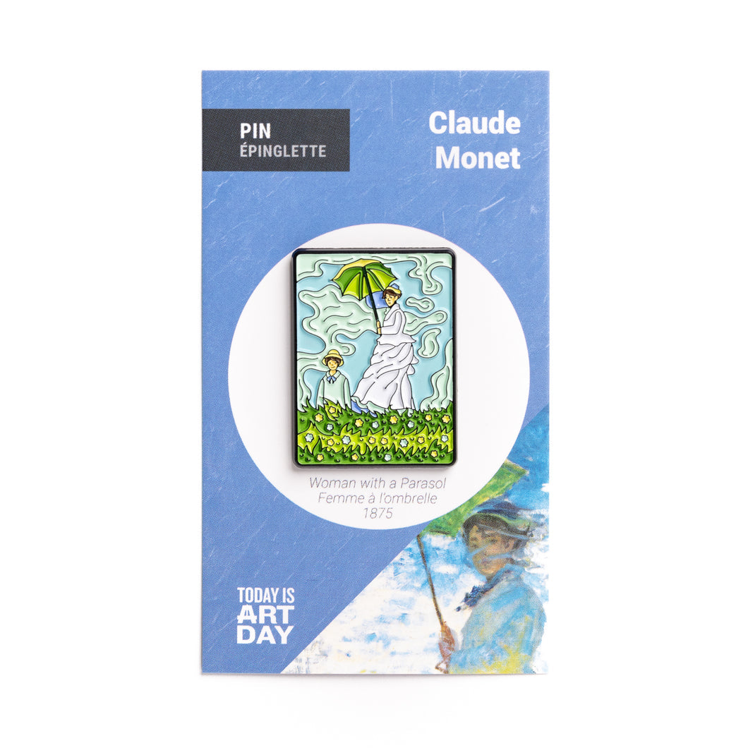 Enamel Pin: Monet's Woman with Parasol - Chrysler Museum Shop