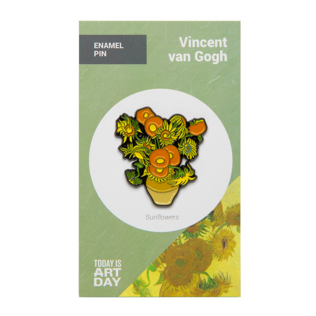 Enamel Pin: Van Gogh's Sunflowers