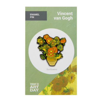 Enamel Pin: Van Gogh's Sunflowers