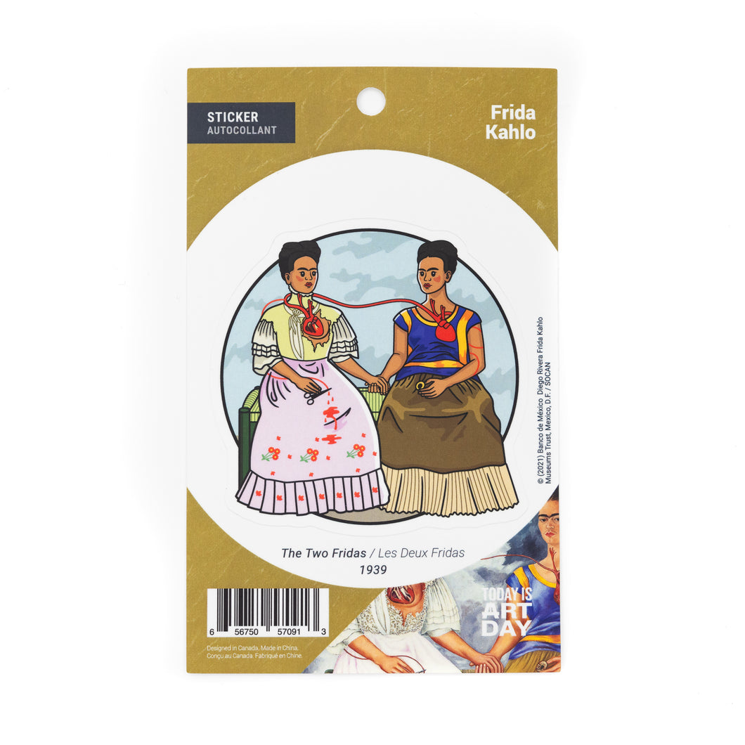 Sticker: Kahlo's "The Two Fridas" - Chrysler Museum Shop