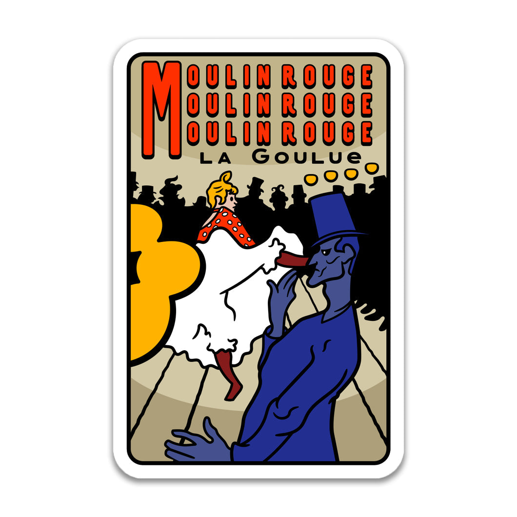 Sticker: Lautrec's "Moulin Rouge"