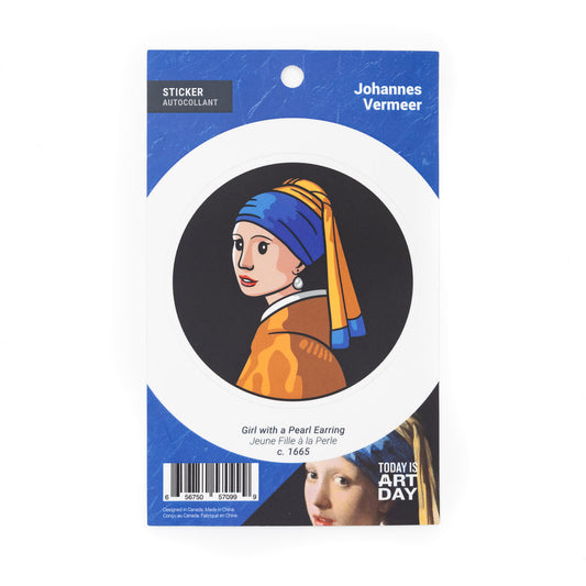 Sticker: Vermeer's "Girl with a Pearl Earring" - Chrysler Museum Shop