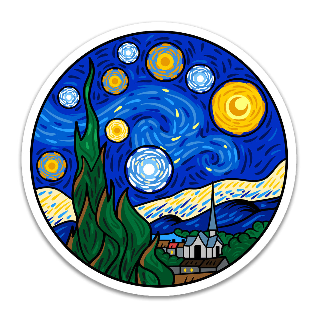 Sticker: van Gogh's "Starry Night"