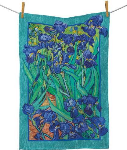 Fine Art Tea Towel: van Gogh's "Irises"