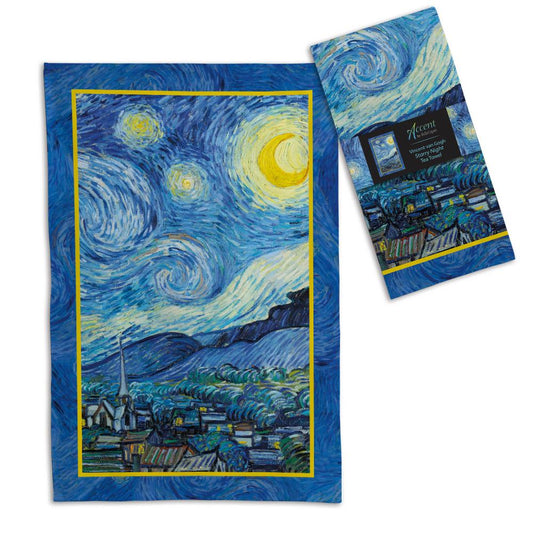 Fine Art Geschirrtuch: van Goghs "Sternennacht"