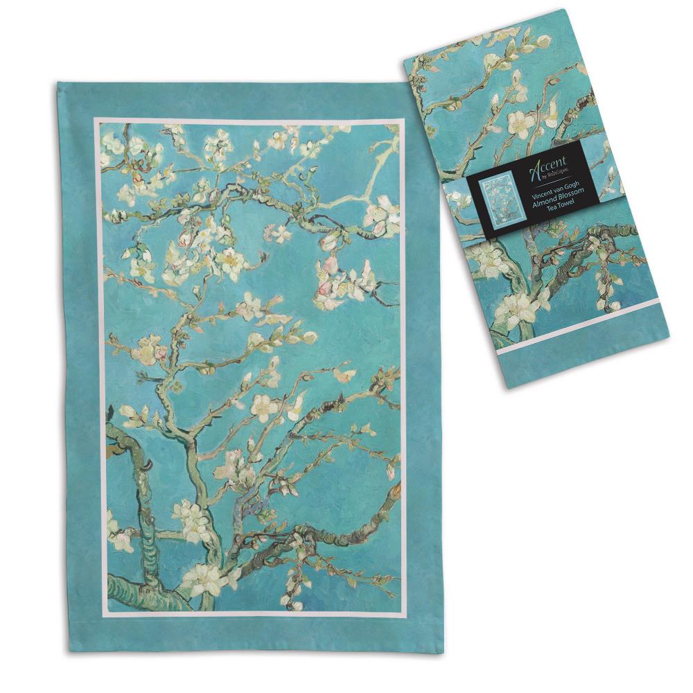 Fine Art Tea Towel: van Gogh's "Almond Blossom" - Chrysler Museum Shop