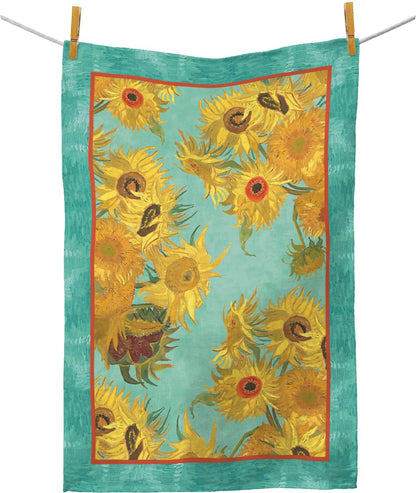 Fine Art Geschirrtuch: van Goghs "Sonnenblumen"