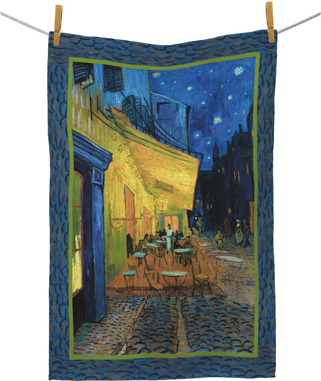 Paño de cocina Fine Art: "Café Terrace" de van Gogh