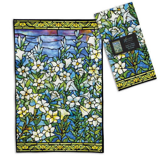 Fine Art Tea Towel: Tiffany's "Field of Lilies" - Chrysler Museum Shop