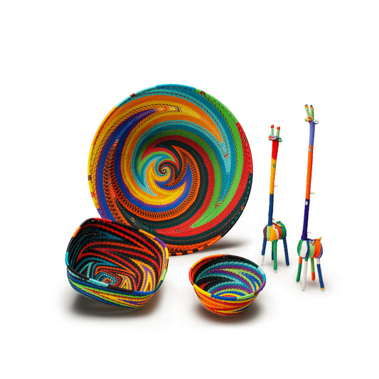 Telephone Wire Bowls, 6.5 inch Square - Chrysler Museum Shop
