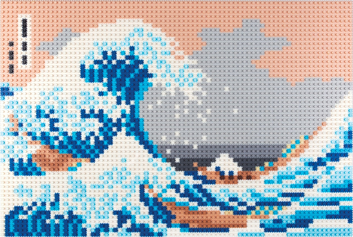 Hokusai's The Great Wave Off Kanagawa Pix Brix Set