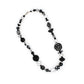 Black and White Glass Bead Necklace