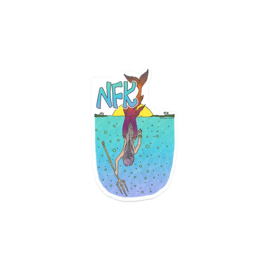 Diving Mermaid Vinyl Sticker