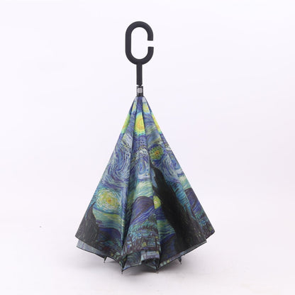 Umgekehrter Regenschirm: Vincent van Goghs Sternennacht