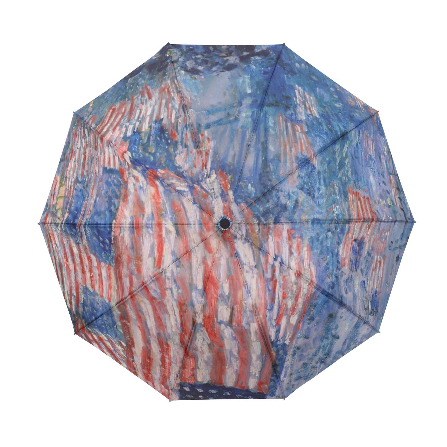 Umgekehrter Regenschirm: Childe Hassams The Avenue in the Rain