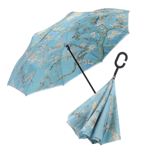 Paraguas inverso: Flores de almendro de Vincent van Gogh