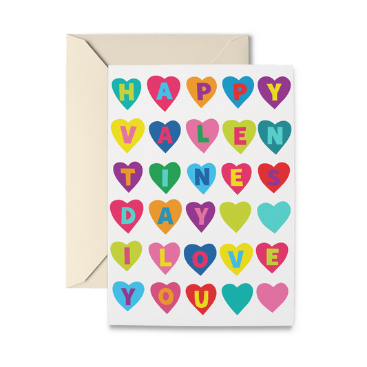 Valentine Hearts Greeting Card
