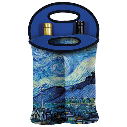 Doppelte Weintasche: van Goghs Sternennacht