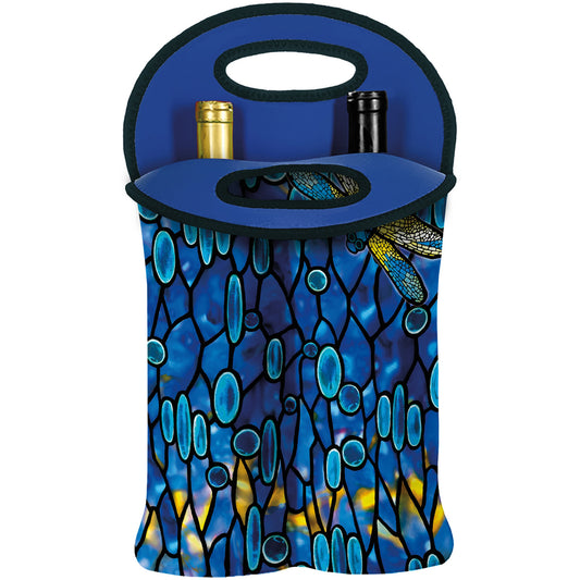 Double Wine Tote: Tiffany's Dragonflies - Chrysler Museum Shop