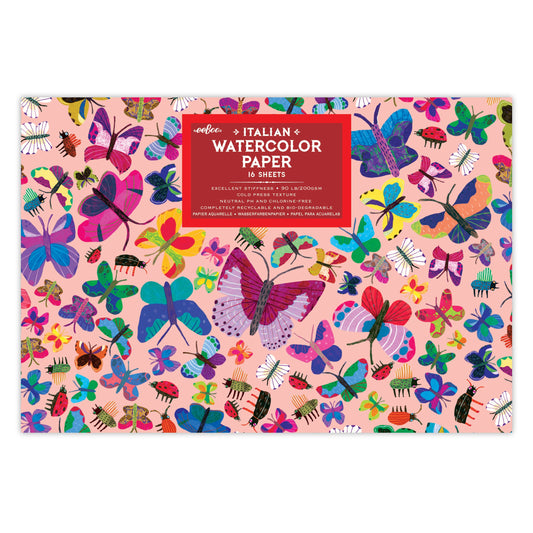Watercolor Paper Pad: Butterflies