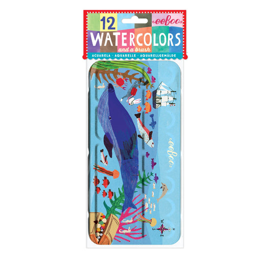 Watercolor Paint Set: In The Sea