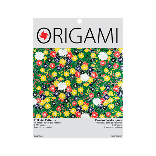Papel de origami de arte popular japonés