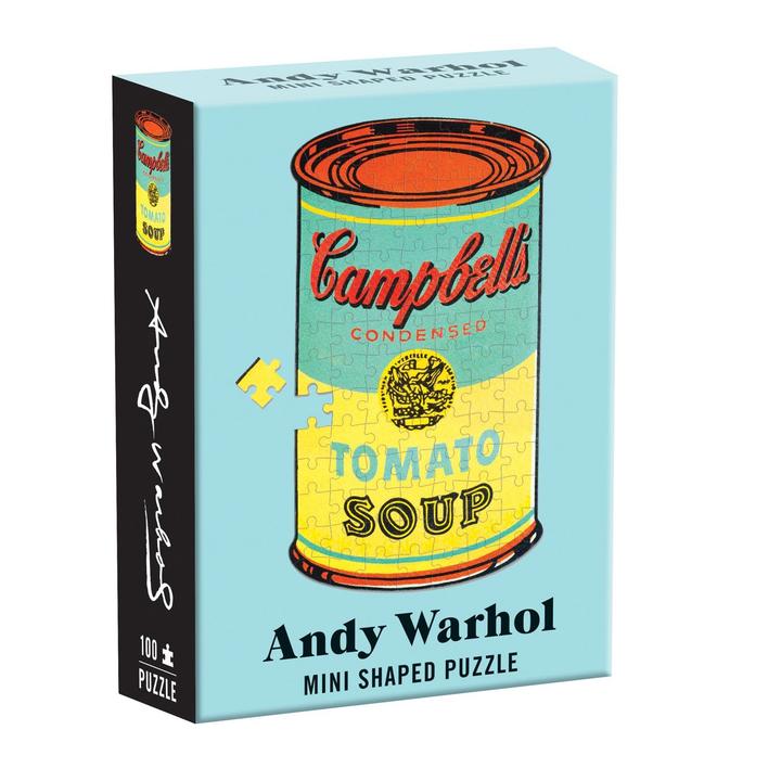 Andy Warhol Mini Shaped Jigsaw Puzzle "Soup" Box Front