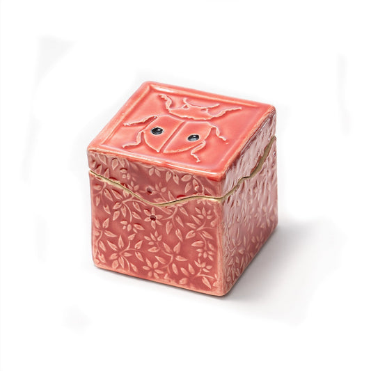 Handgemachte Itty Bitty Box aus Keramik: Marienkäfer
