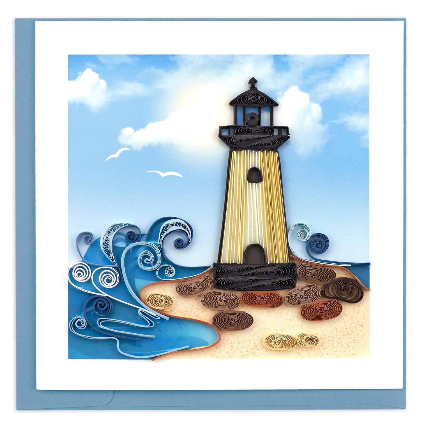Quilled Lighthouse Blank Card