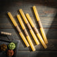 Pale Yellow Timber Taper Candles