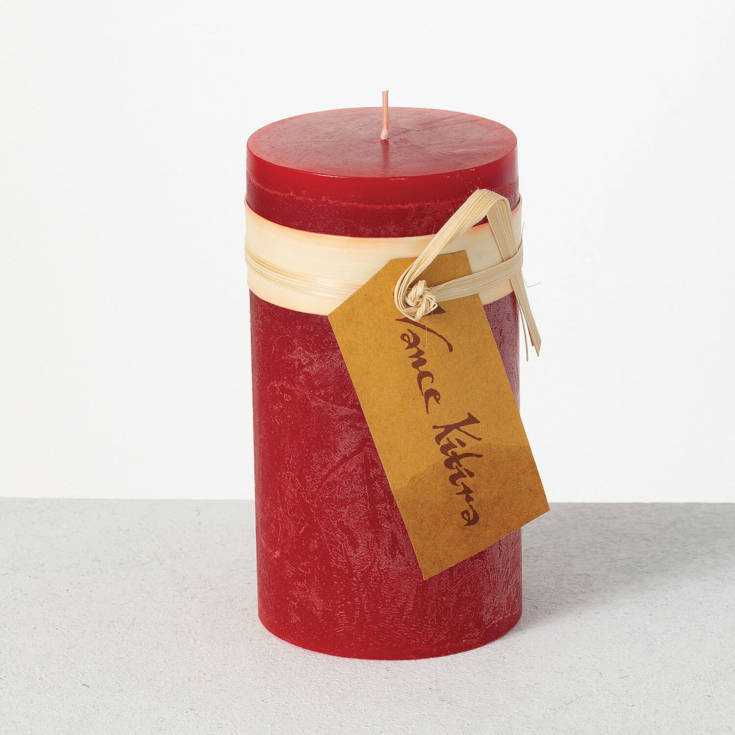 Timber Pillar Candles: Cranberry